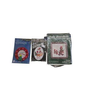Cross Stitch, Dale Burdette, Christmas Keepsakes, And Make It Snappy (Lot Of 3)